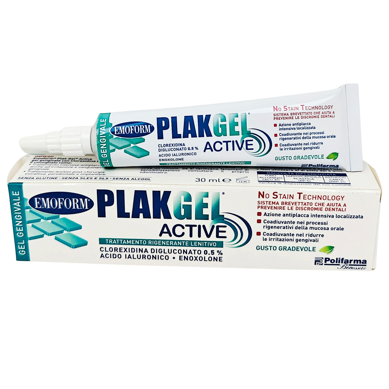 Chlorhexedin Dentalgel 0,5 % EMOFORM Plakout Active 30 ml