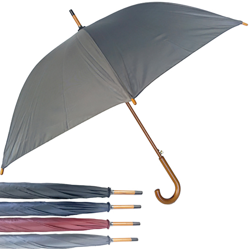 Paraply Stok Rundt Håndtag Automatik Åbning 90 cm BORDEAUX