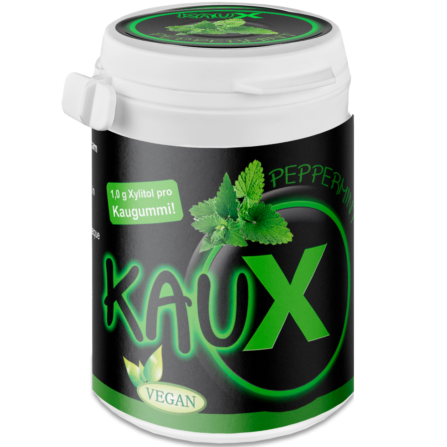 Natürliches Xylit-Kaugummi KAUX Peppermint 40 Stk. 60 g