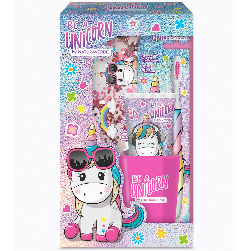 Be a Unicorn Zahnpflegeset 4-teilig NATURAVERDE