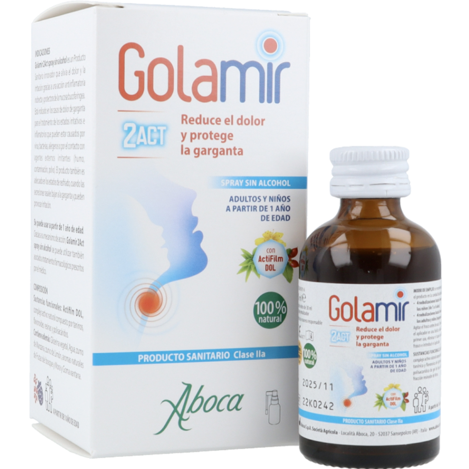Golamir 2ACT Spray Mundspray ABOCA Alkoholfrei 30 ml