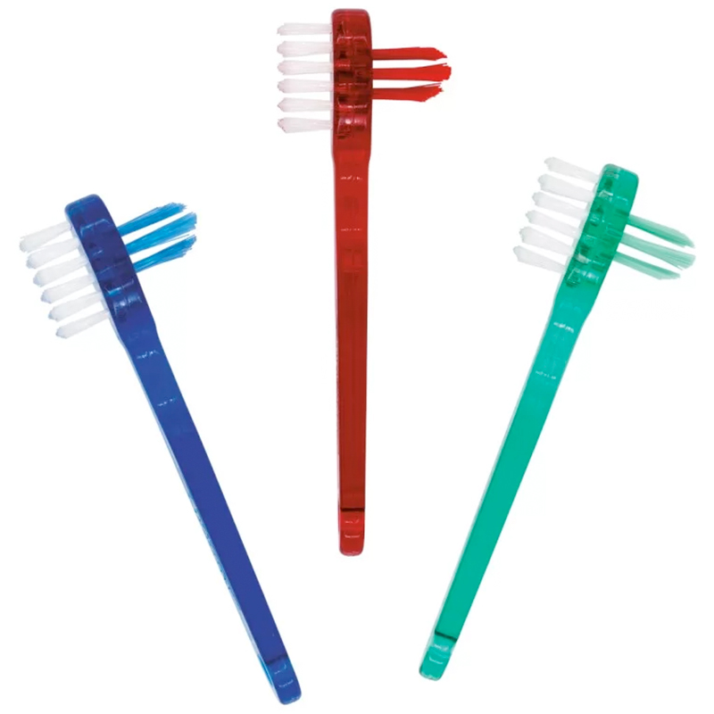 Prothesenbürste DENTONET Brush Small mit Travel ROT