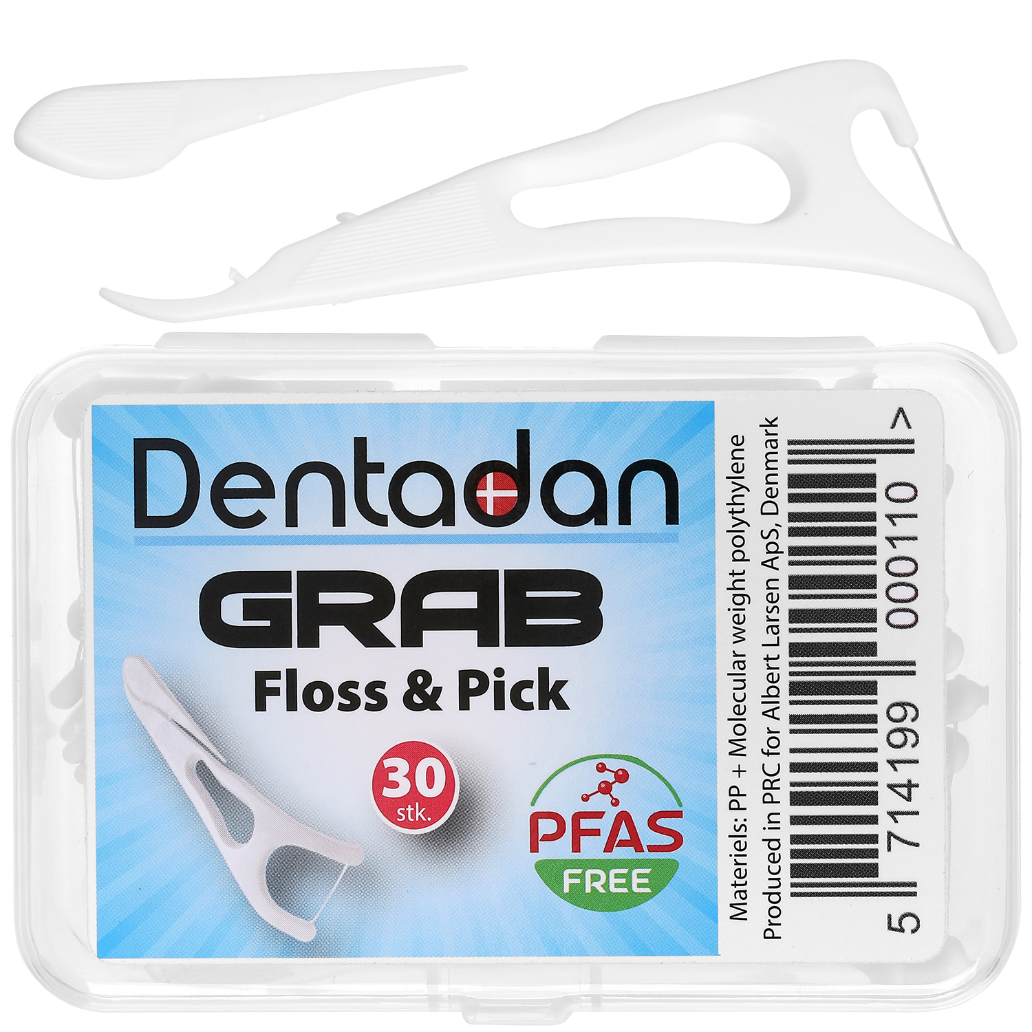 Dentadan GRAB FlossPicks Tandtråds-bøjler 30 stk. - Tandtråd & Tandstikker fra Dentadan