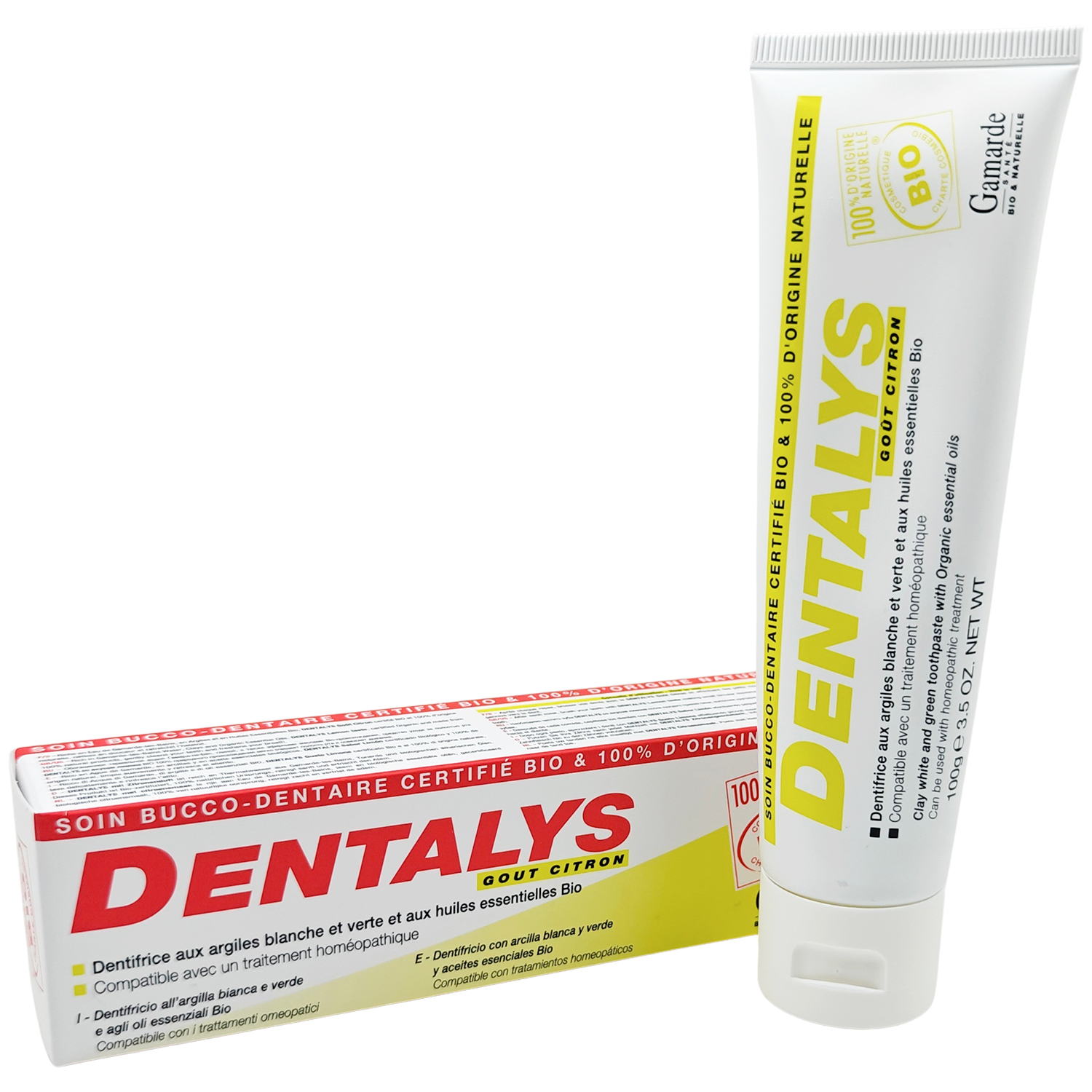 Økologisk Tandpasta GAMARDE Dentalys Lemon 100g