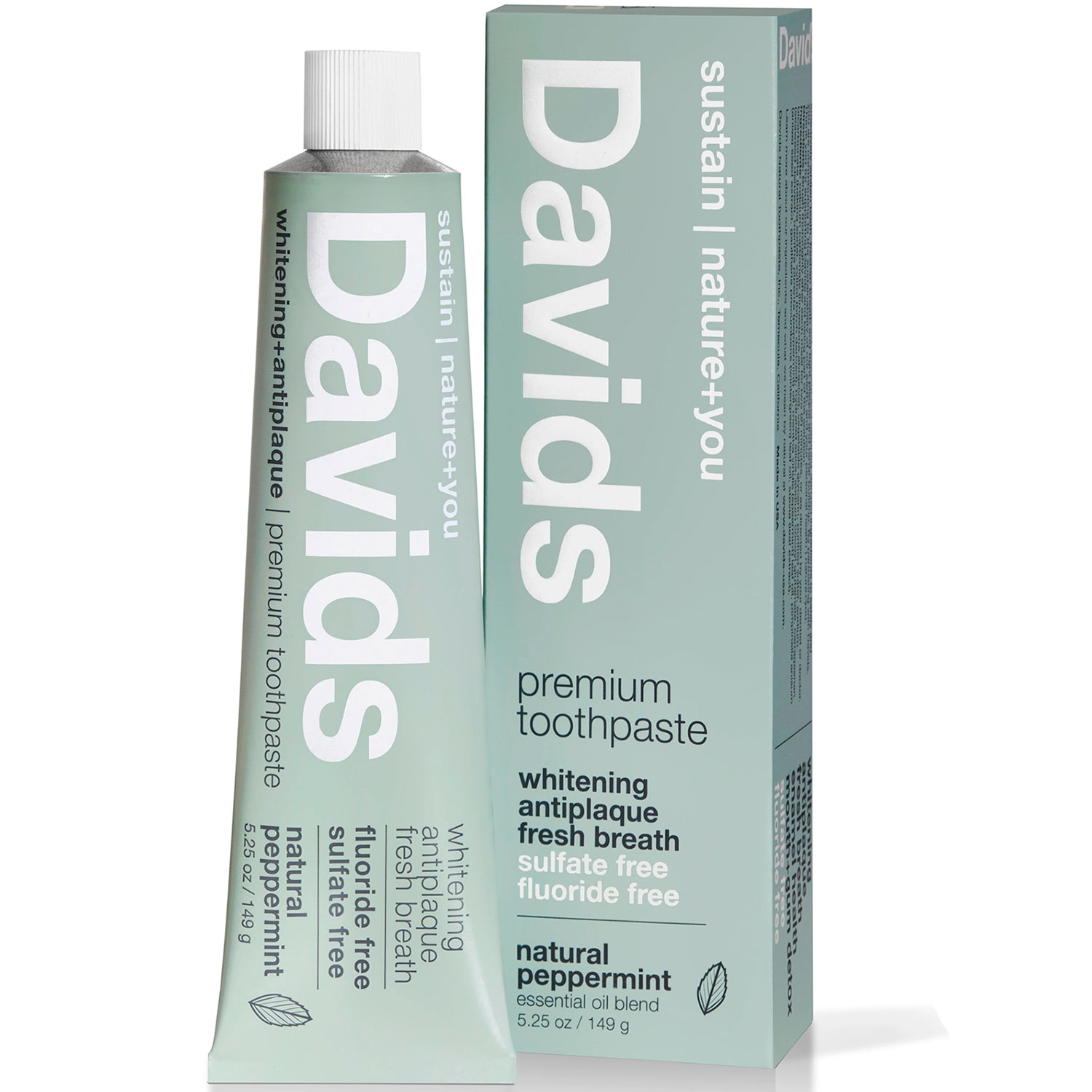 Natürliche Whitening -Zahnpasta DAVIDS Premium Fresh Breath 149g