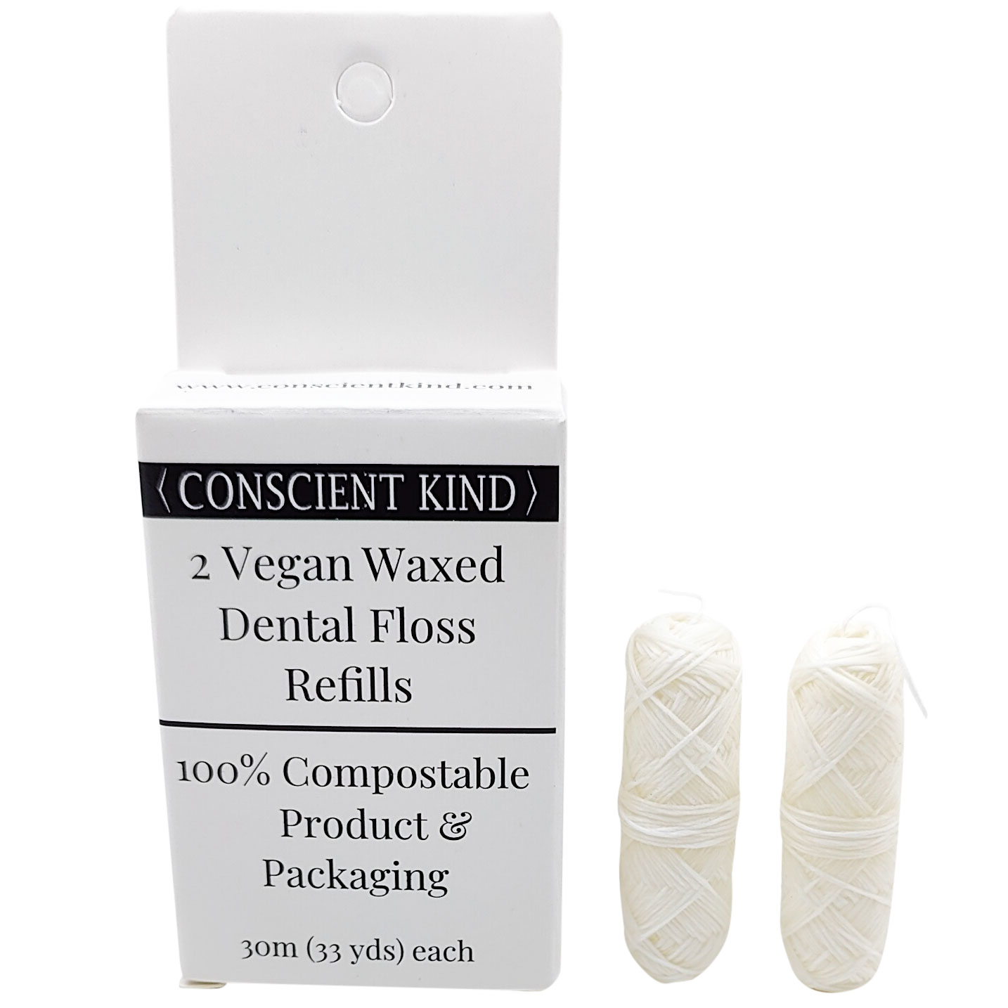 Zahnseide ohne PFAS Conscient Kind Nachfüllpackungen 2 x 30 mtr.