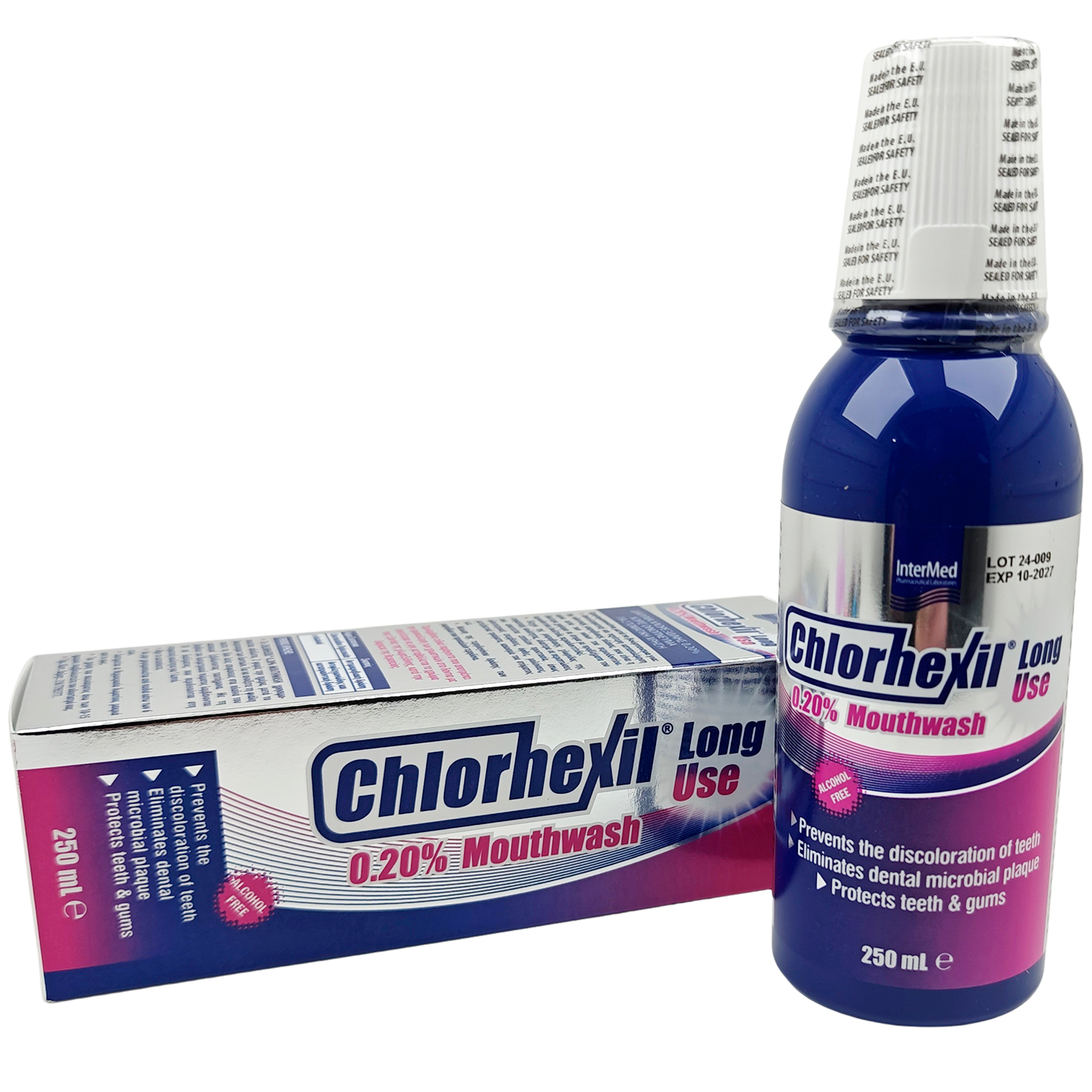 Klorhexedin Mundskyl 0,20 % CHLORHEXIL Long Use 250 ml. - Chlorhexil Mundskyl