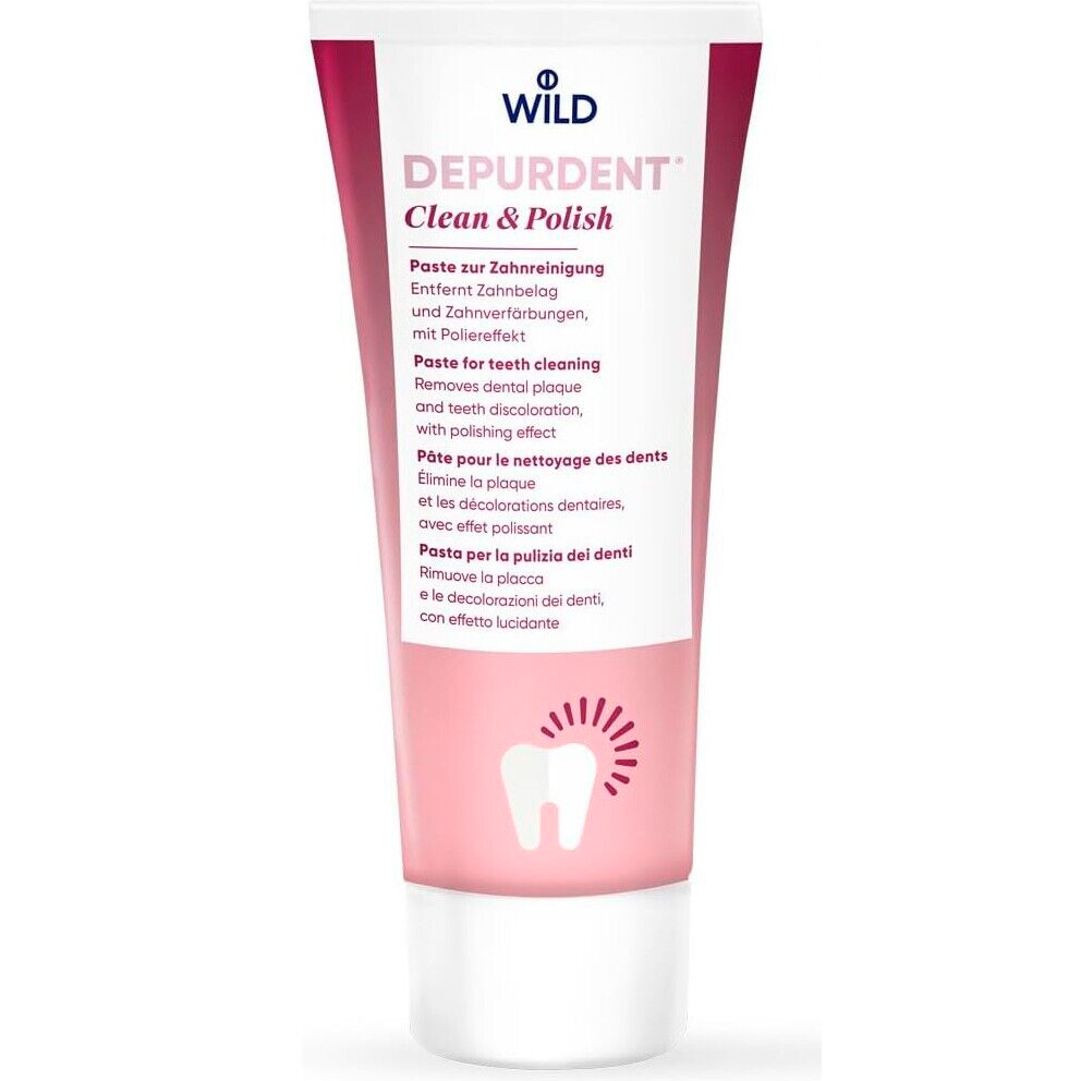 Zahnaufhellende Zahnpasta DR. WILD Depurdent Clean & Polieren 75ml
