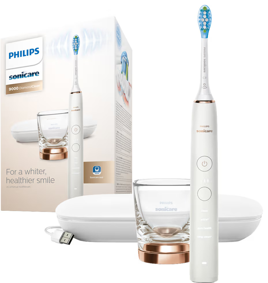 PHILIPS Sonicare DiamondClean 9000 El-Tandbørste White