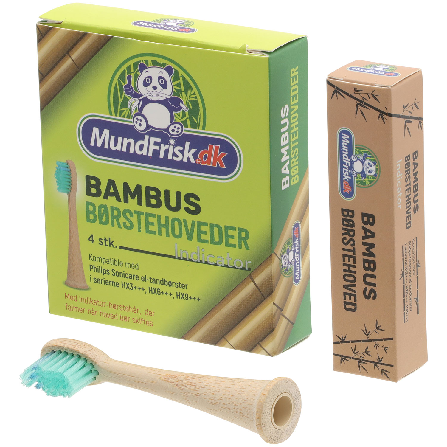 Bambusbürstenköpfe für Philips SoniCare MundFrisk -Indikator