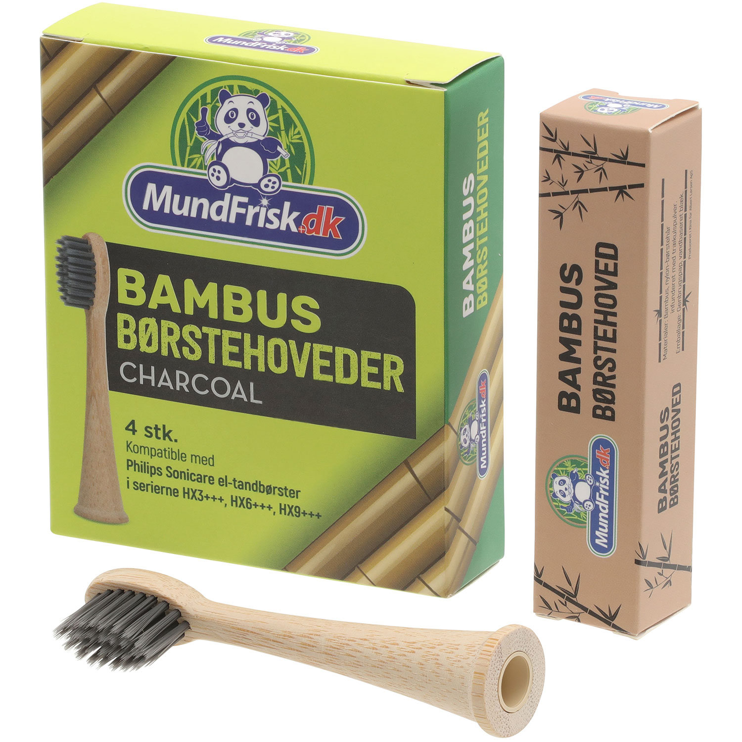 Bambus Børstehoveder til Philips SoniCare MundFrisk Charcoal