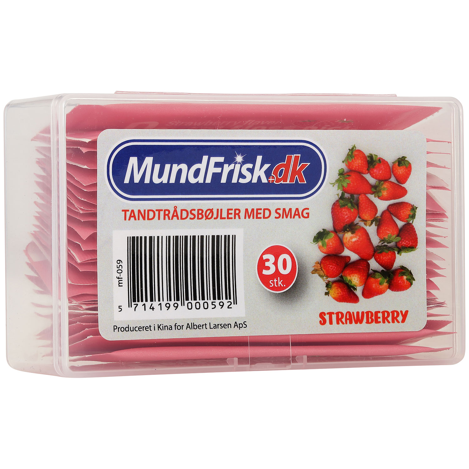 Tandtråd med Smag Flossers Indpakkede 30 stk. STRAWBERRY