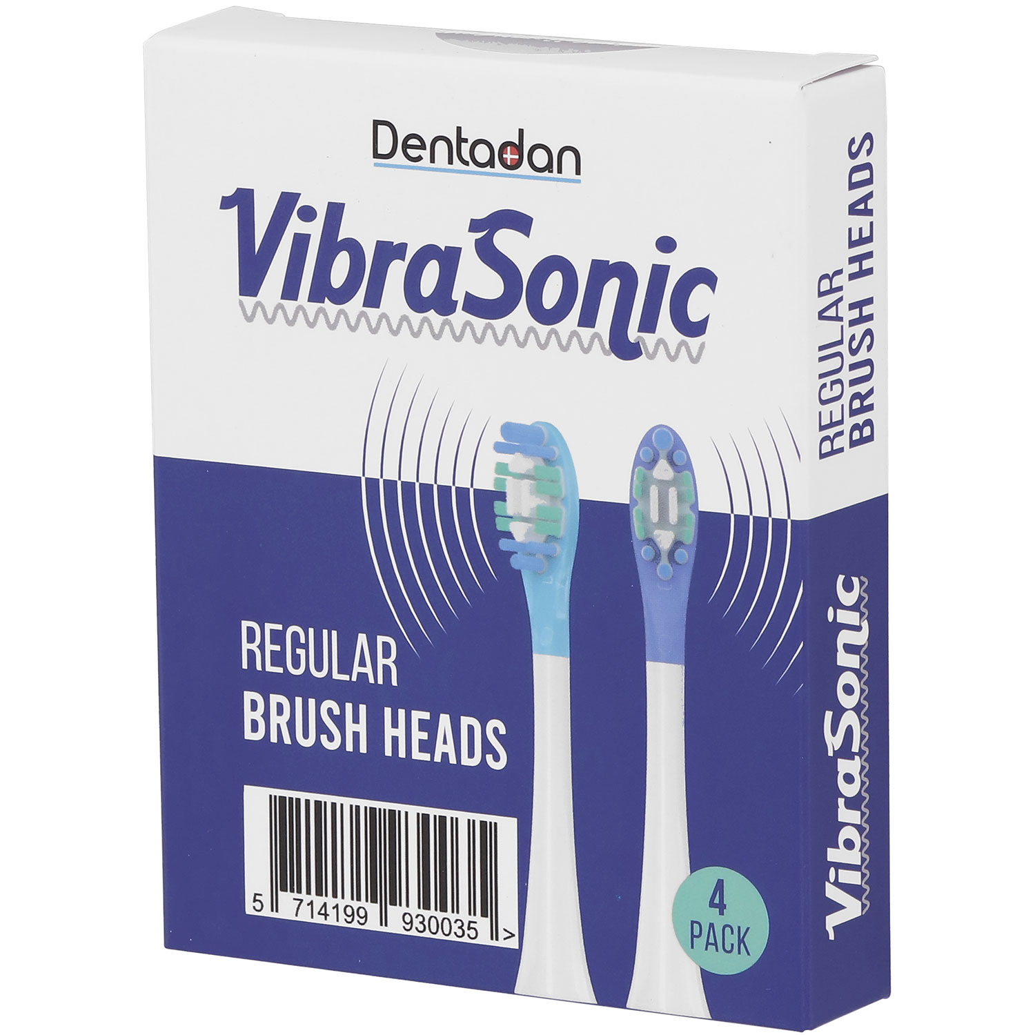 Dentadan VibraSonic Børstehoveder Regular 4 stk.