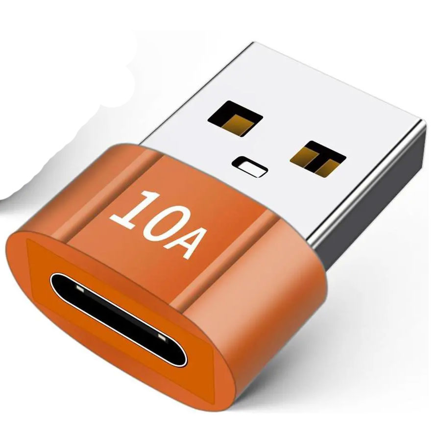 USB-A til USB-C adapter 10A Hurtig opladning og dataoverførsel