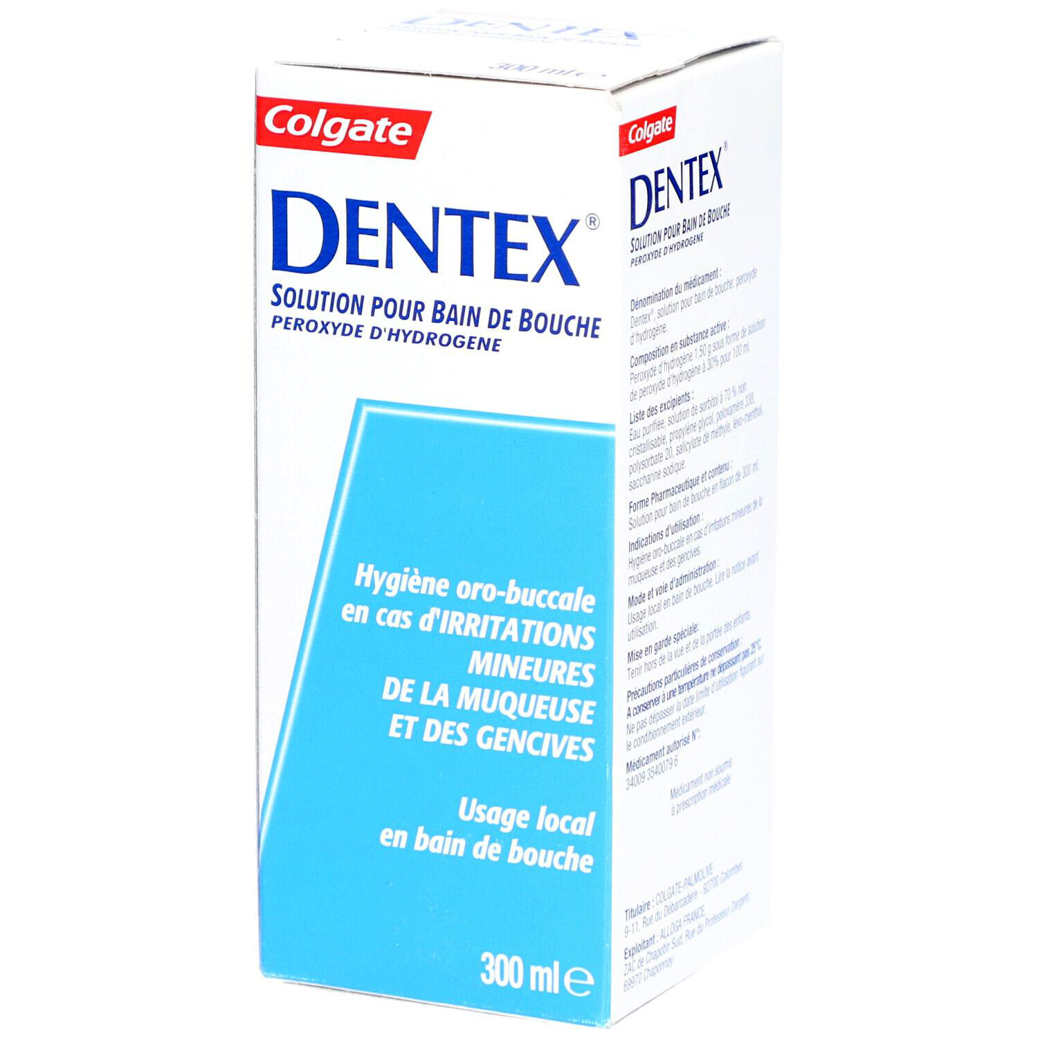 Colgate Dentex Mundskyl 1,5 % Hydrogenperoxid (300 ml) - Colgate Mundskyl