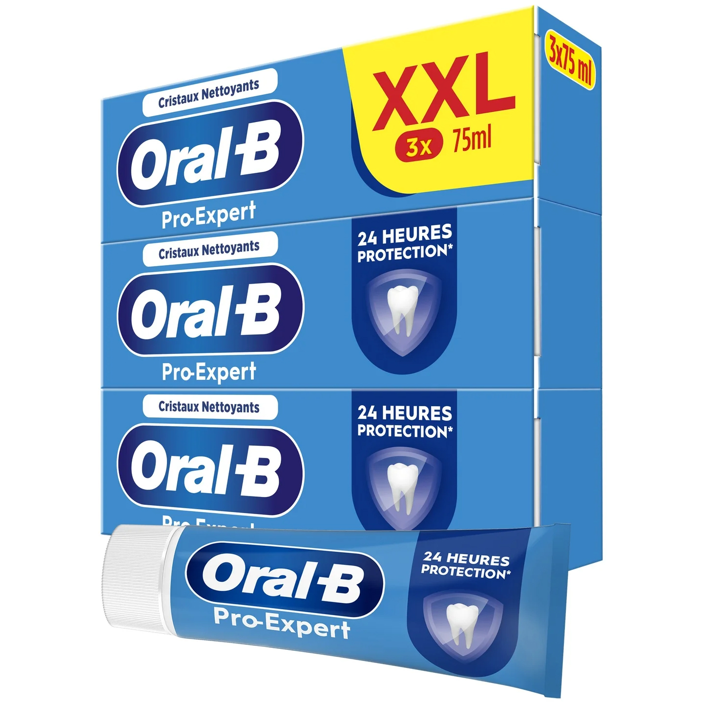 Oral-B Pro-Expert Professional Zahnpasta 3 x 75 ml. Protection Cleansing Crystals