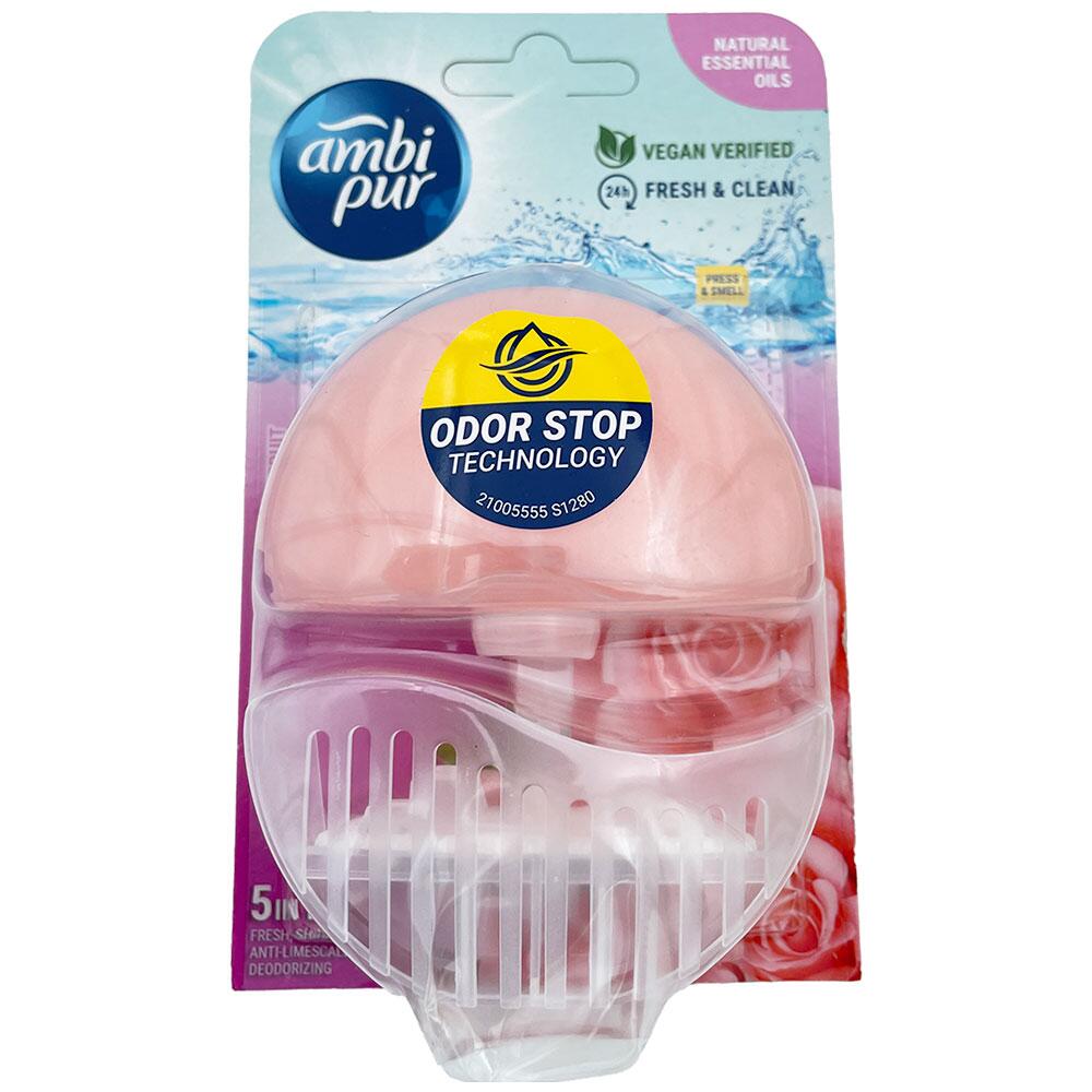 Ambi Pur 5in1 Wild Rose & Pink Grapefruit Toiletblok 55 ml