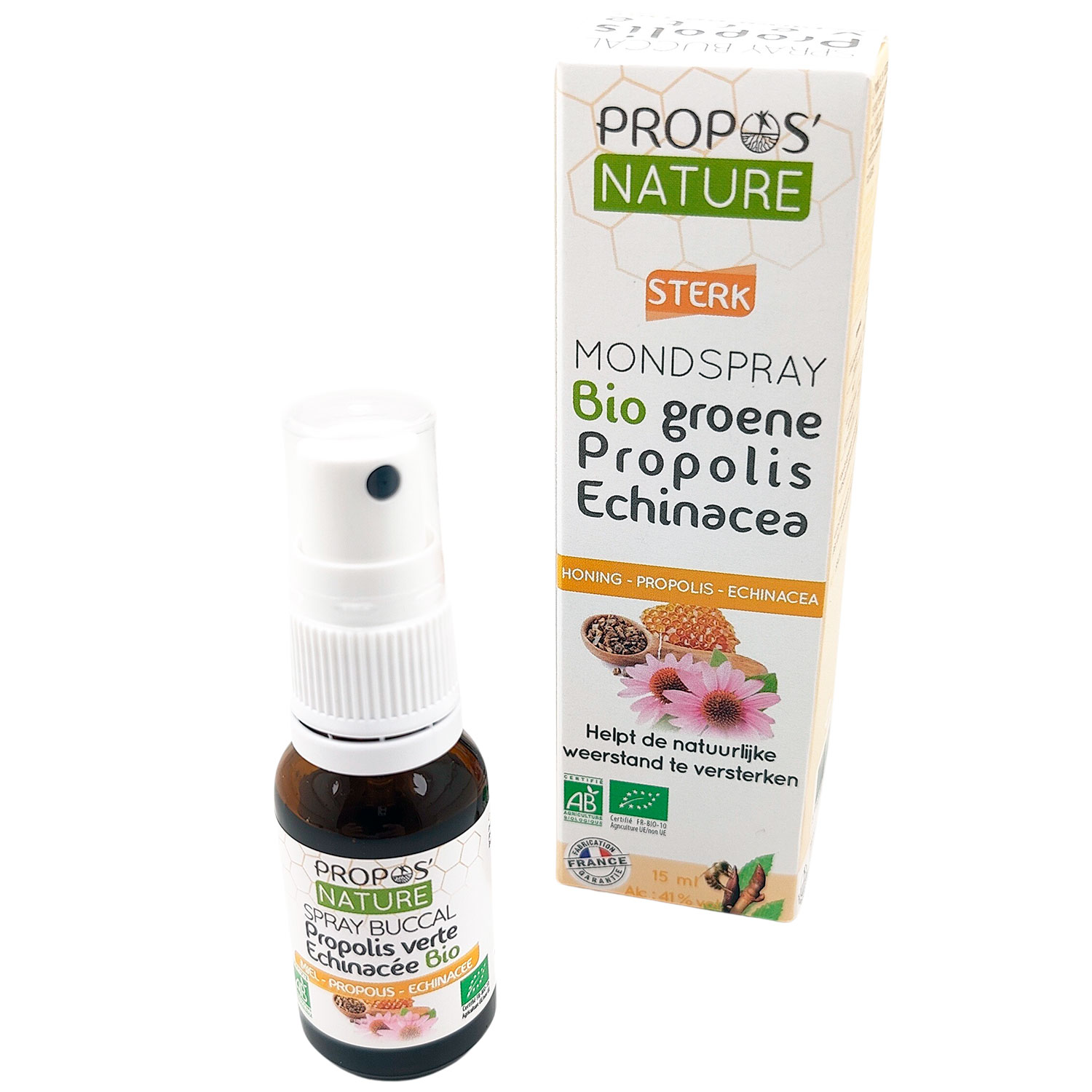 Bio-Propolis-Mundspray Propos Nature Lila Sonnenhut