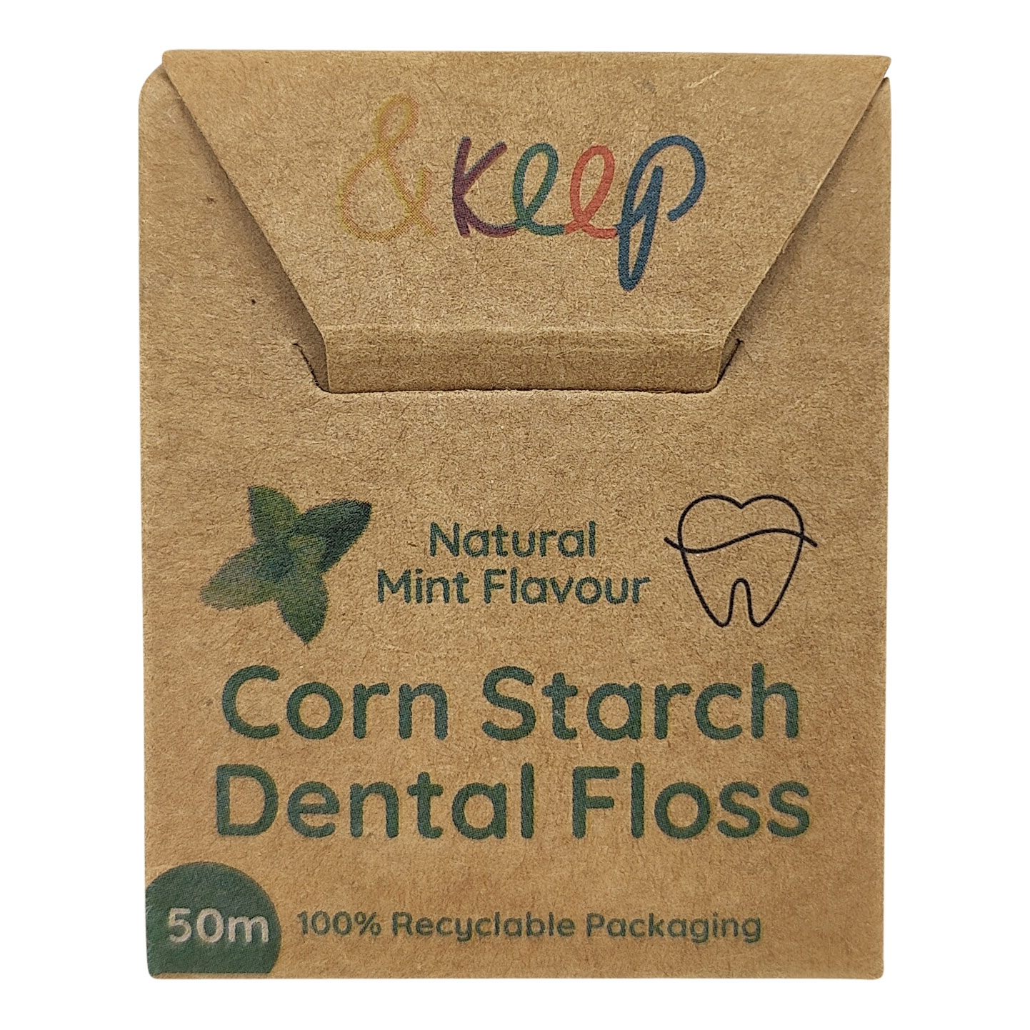 Nachhaltige Zahnseide &Keep Floss aus Maisstärke