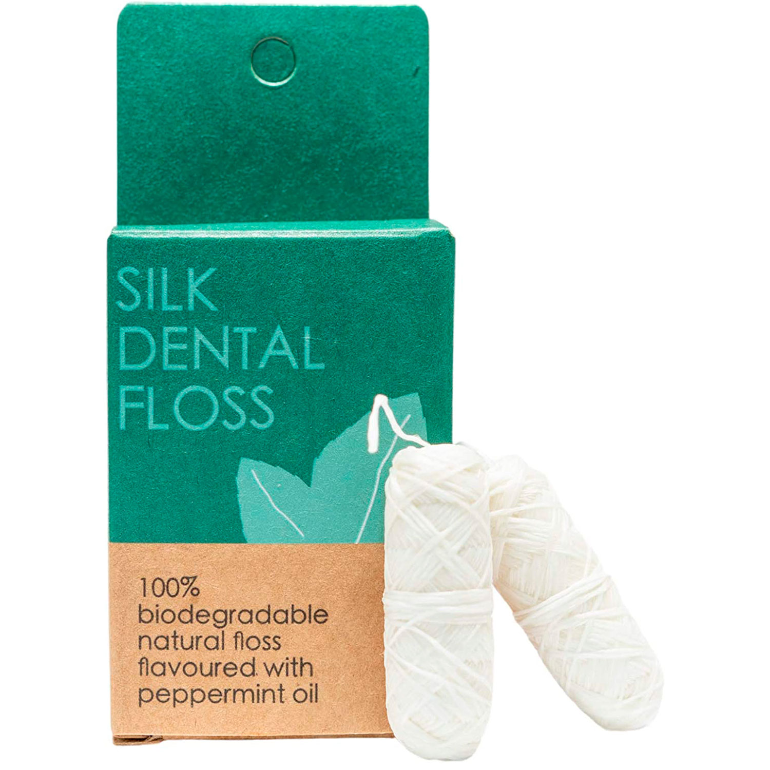 Bæredygtig Tandtråd Flon Natural Silk Refill 2 x 30 mtr. - Bæredygtig tandtråd & tandstikker - Tandtråd / Tandstikker / Flosser