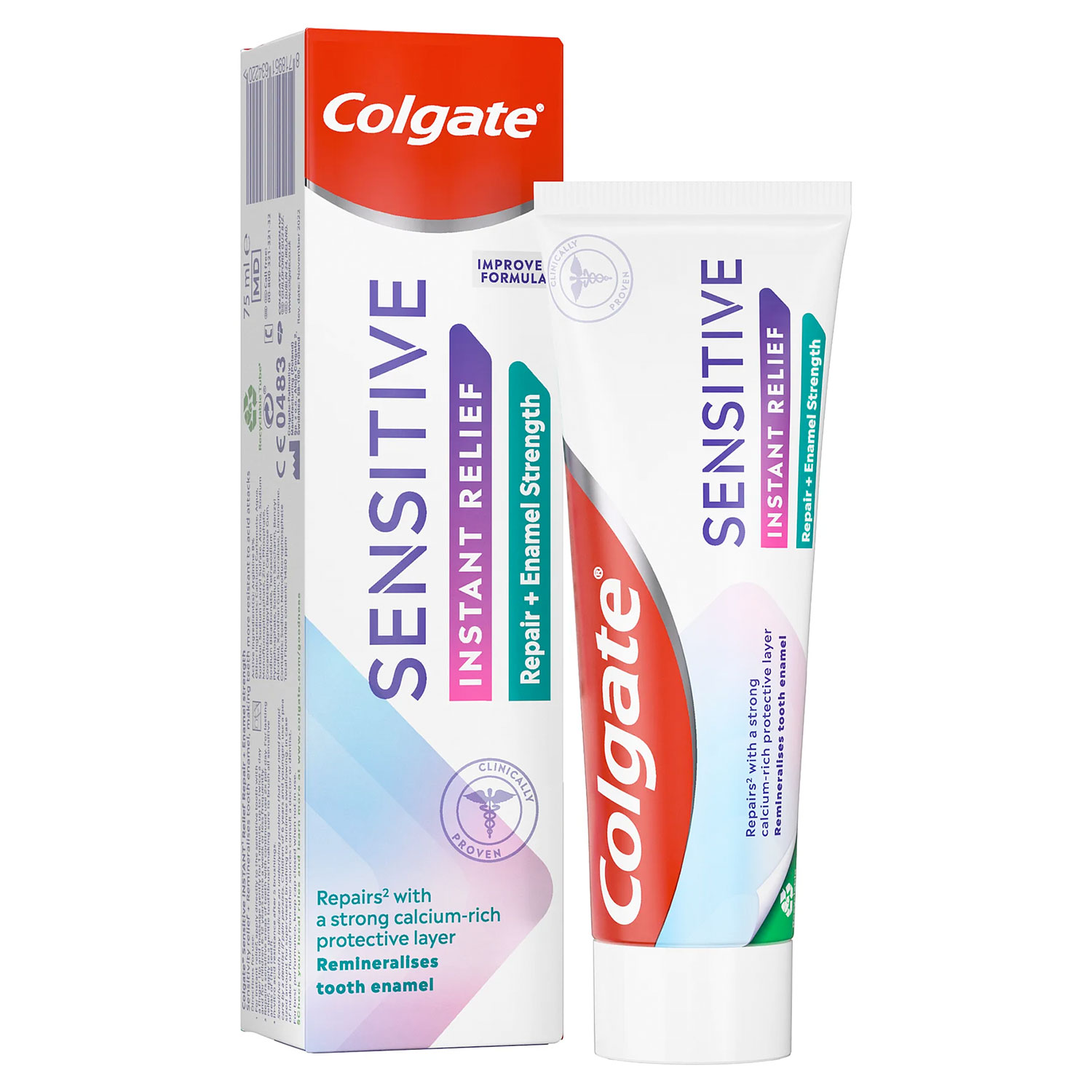 Colgate Zahnpasta Sensitive Instant Relief Repair + Emaille Strength 75 ml