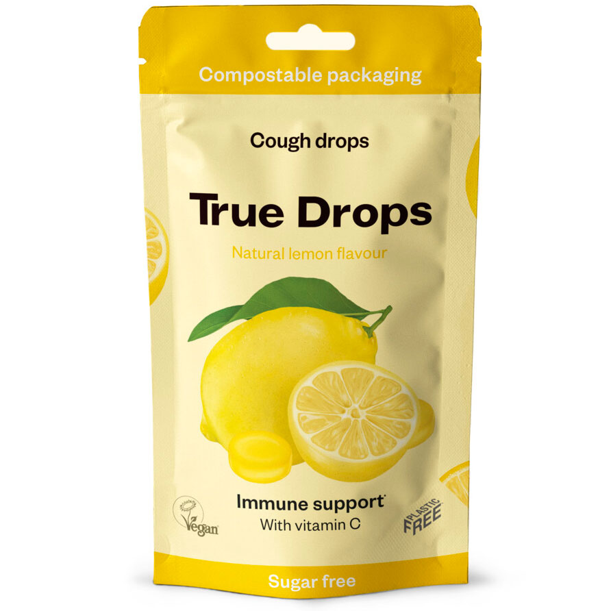 True Drops Halspastillen Lemon 70g