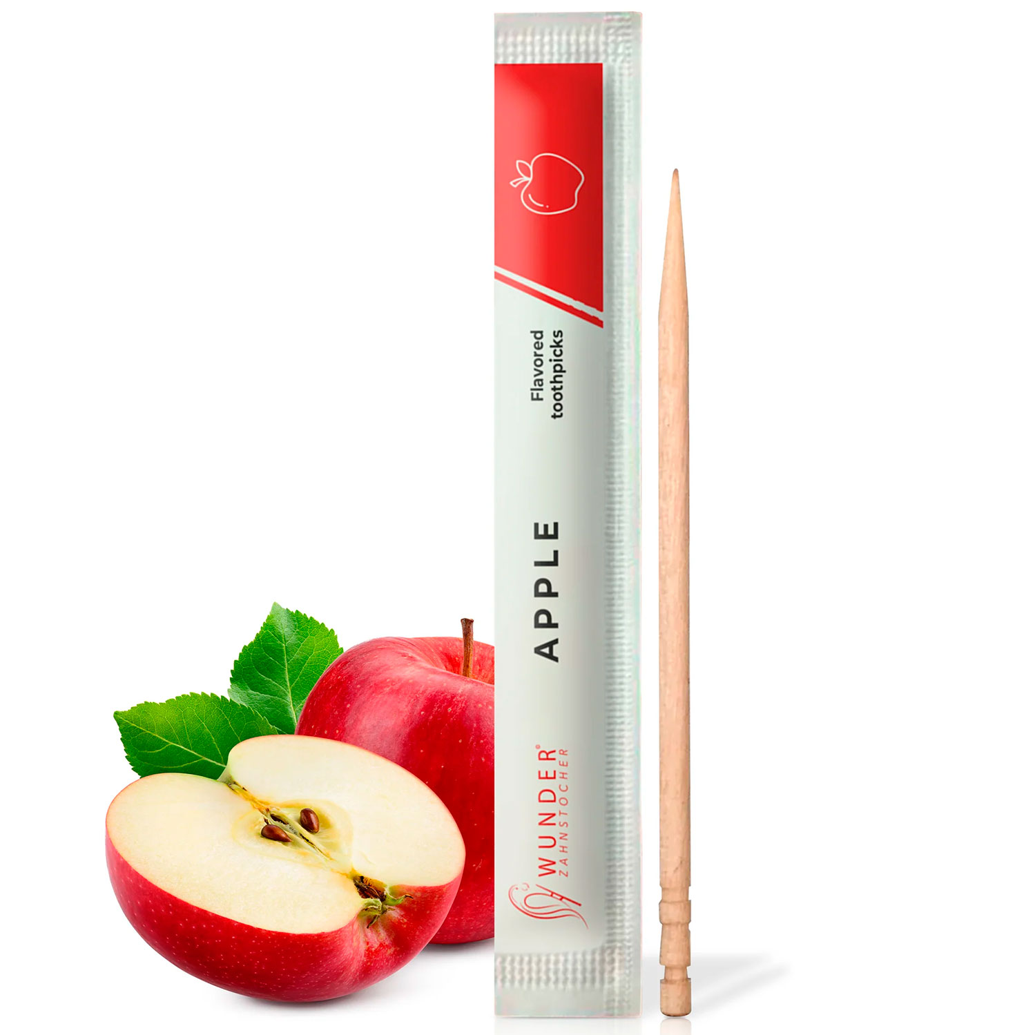 Wunder Zahnstocher Apple 100 Stk. Einzeln verpackt