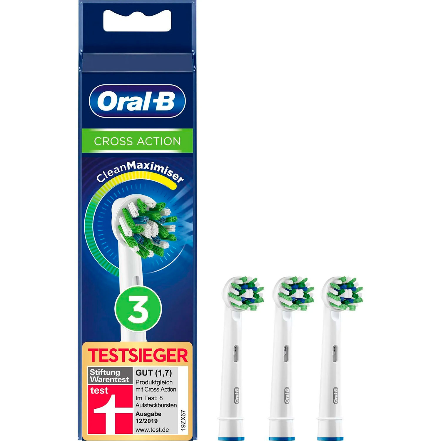 Oral-B CrossAction CleanMaximiser Bürstenköpfe 3 Stk.