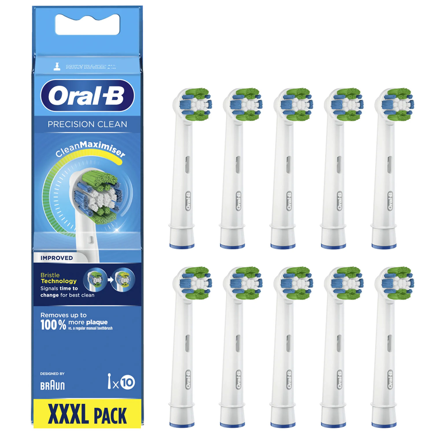 Oral-B Børstehoveder 10 stk. Precision Clean CleanMaximiser