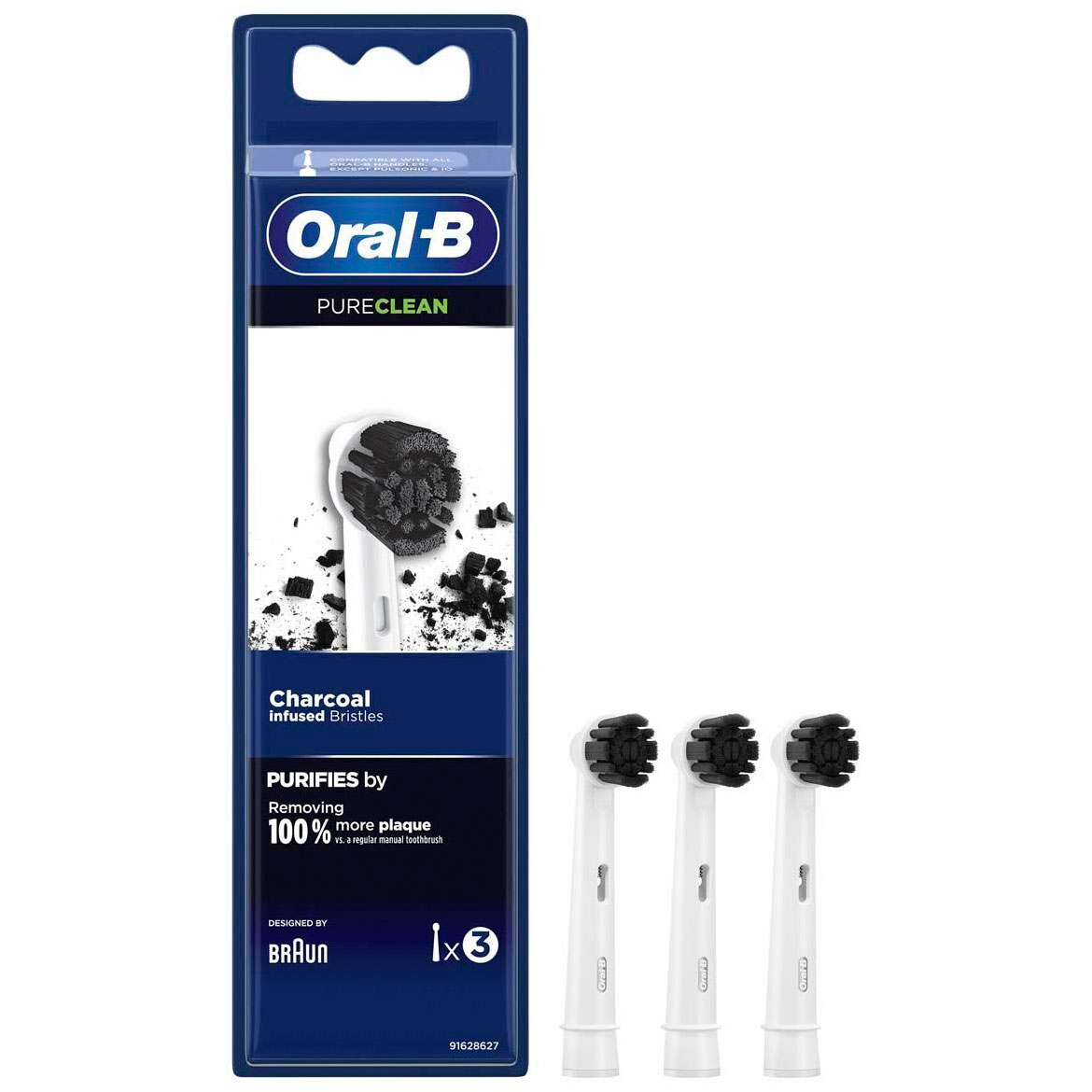 Oral-B Bürstenköpfe PureClean Charcoal 3 Stk.