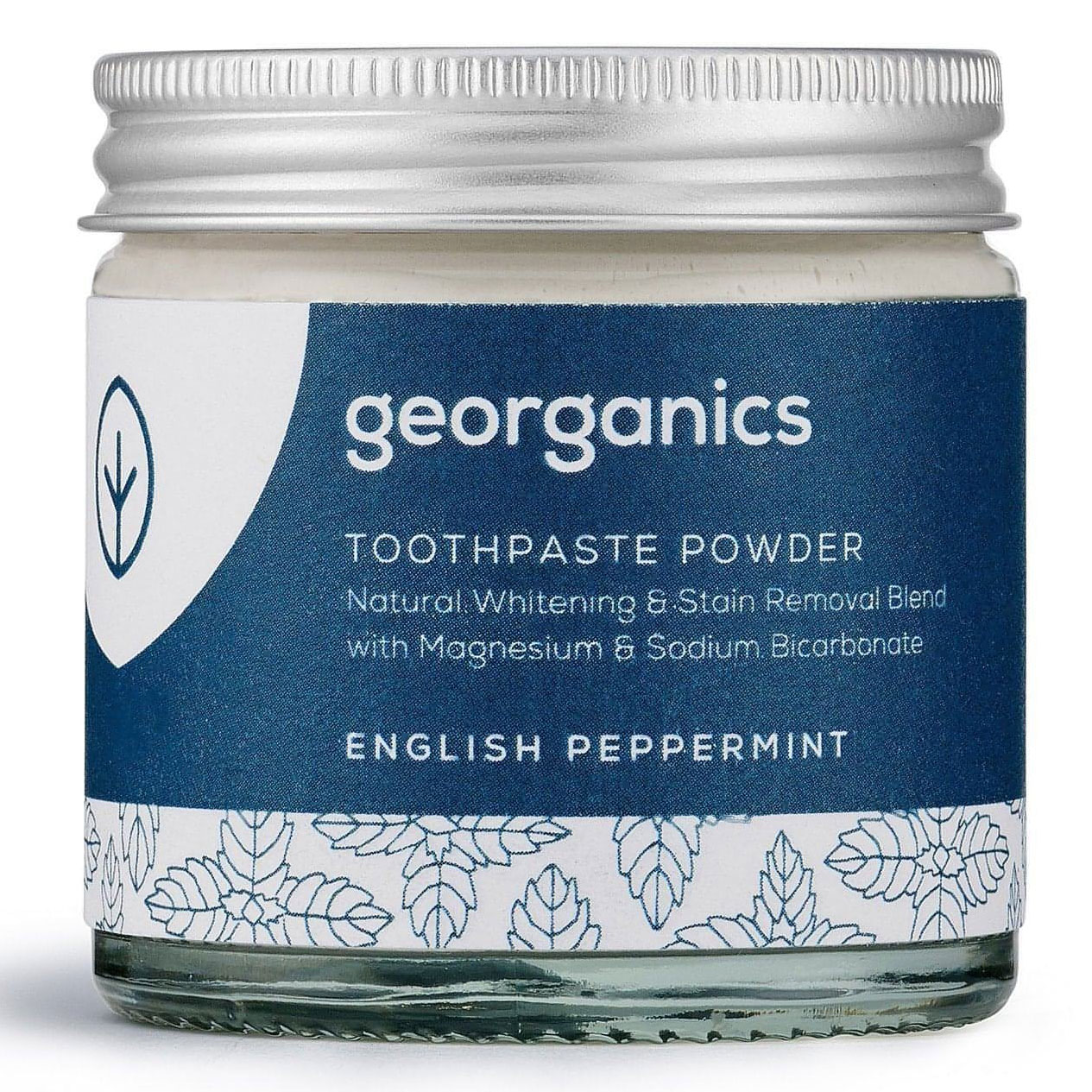 Naturlig Tandpasta Pulver Georganics English Peppermint