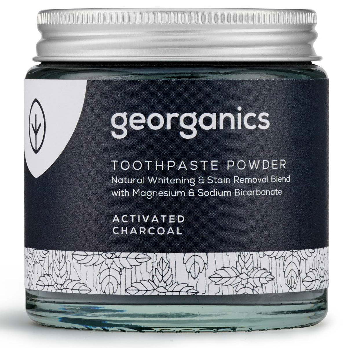 Natürliches Zahnpastapulver Georganics Aktivkohle 120 ml