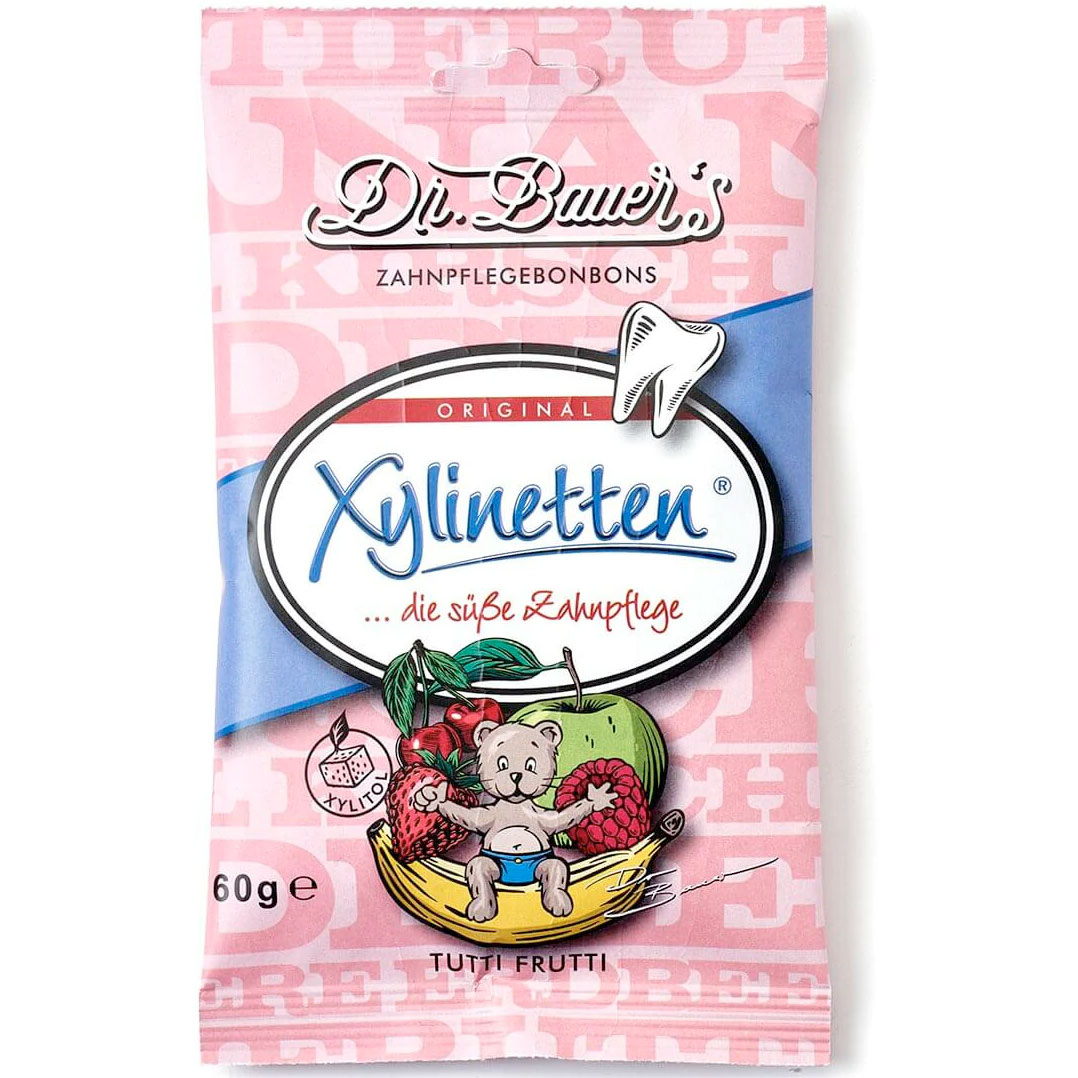 Xylit-Lutschtabletten Dr. Bauers Xylinet 60g TUTTI FRUTTI
