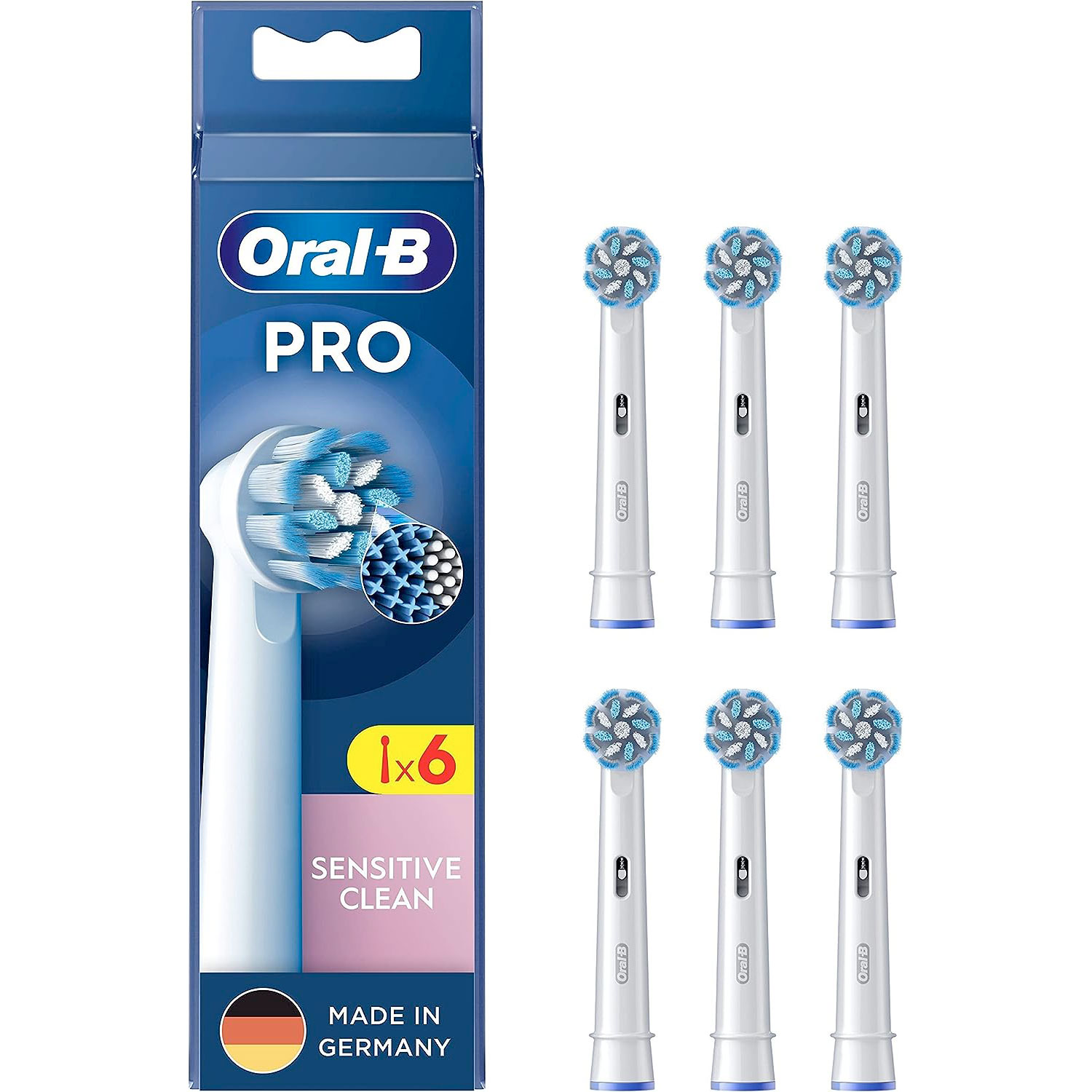 Oral-B PRO Sensitive Clean Børstehoveder 6 stk.