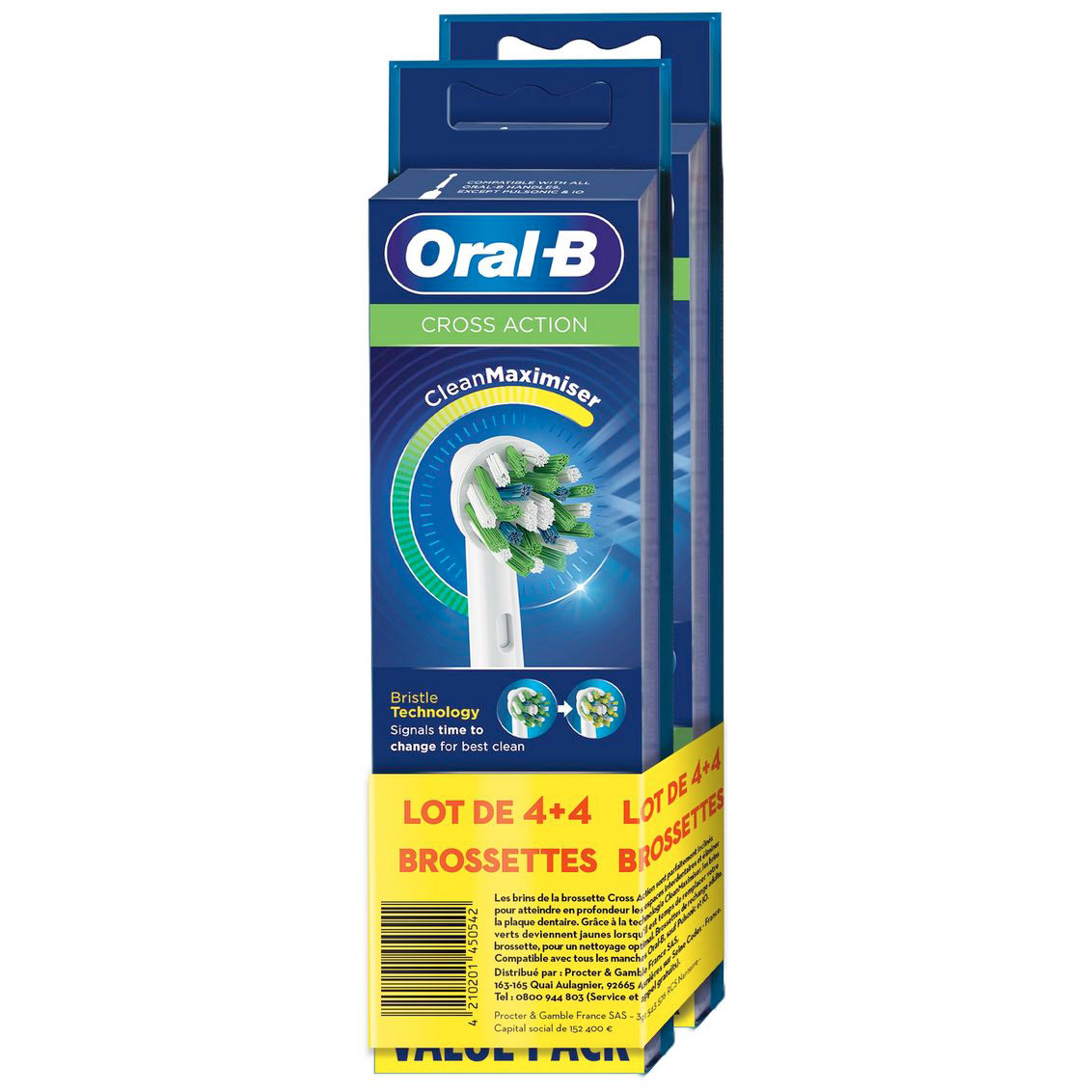 Oral-B Børstehoveder 8 stk. CrossAction CleanMaximiser