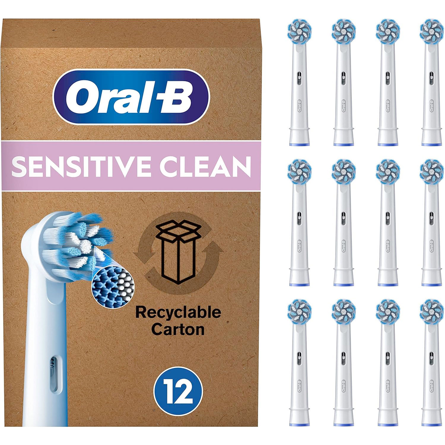 Oral-B PRO Sensitive Clean 12 stk. Børstehoveder