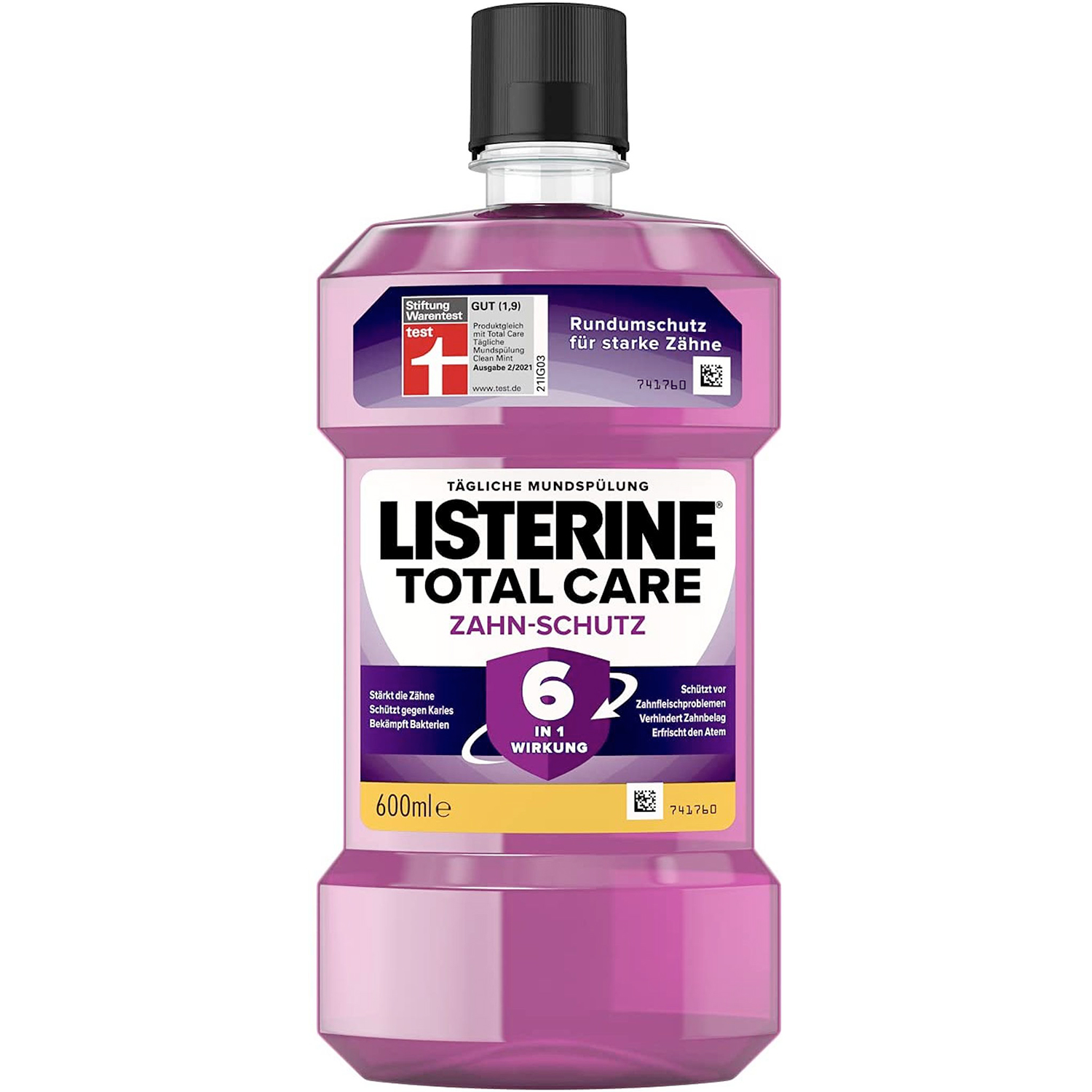 Listerine 600 ml. Mundwasser Total Care Tooth Protection
