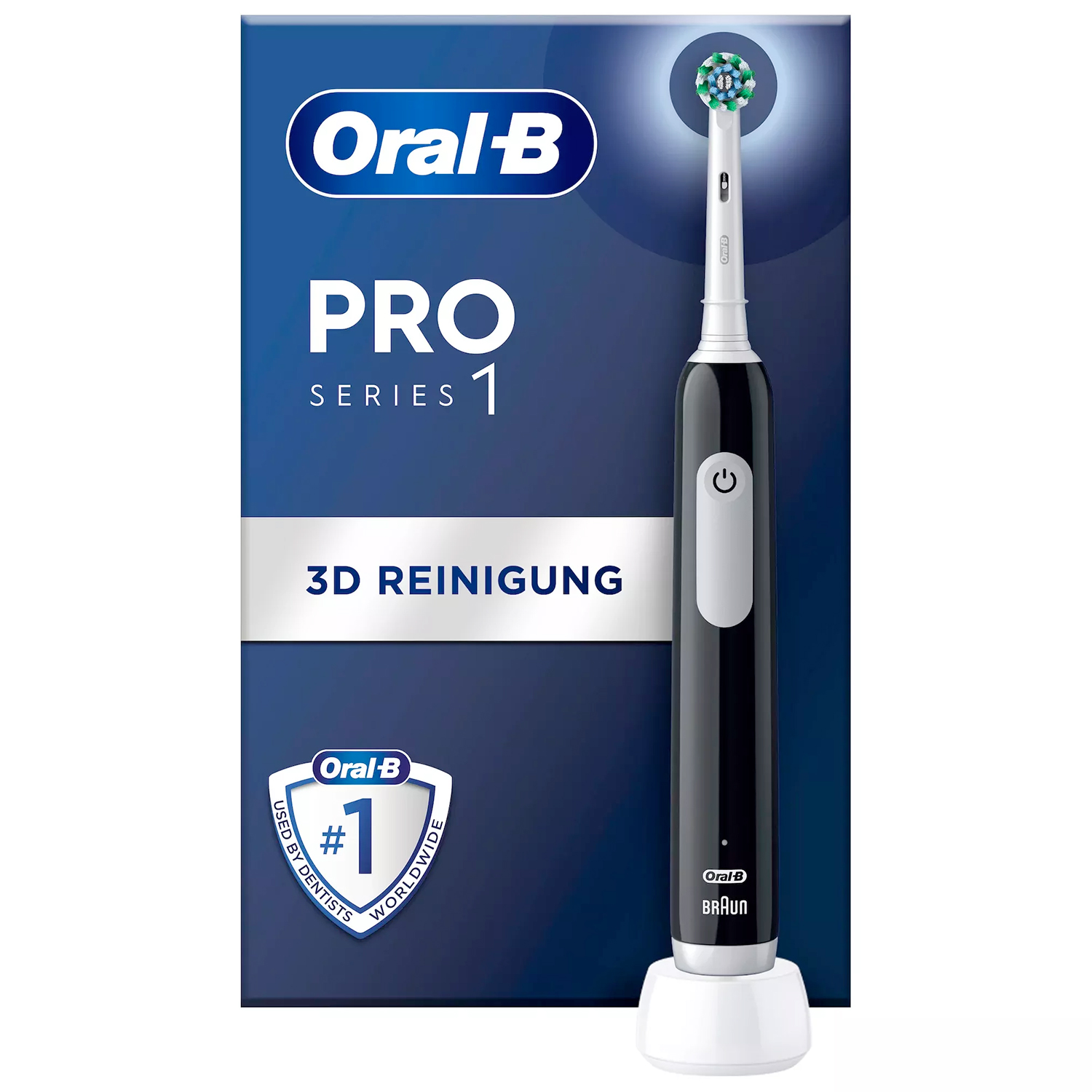 Oral-B Pro Series 1 Elektrische Zahnbürste CrossAction Black