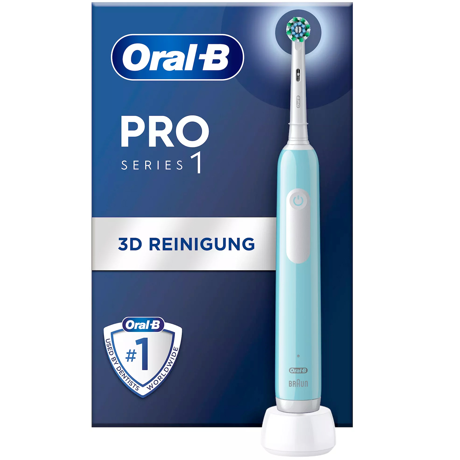Oral-B Pro Series 1 Elektrische Zahnbürste CrossAction Caribbean BLUE