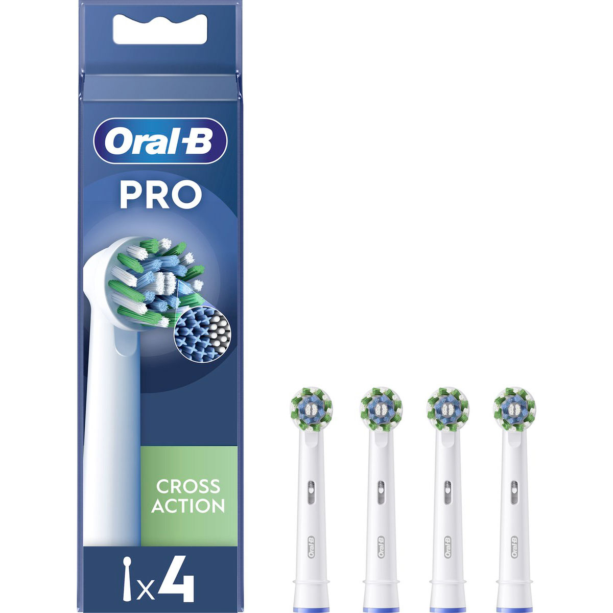Oral-B PRO CrossAction 4 stk. Børstehoveder