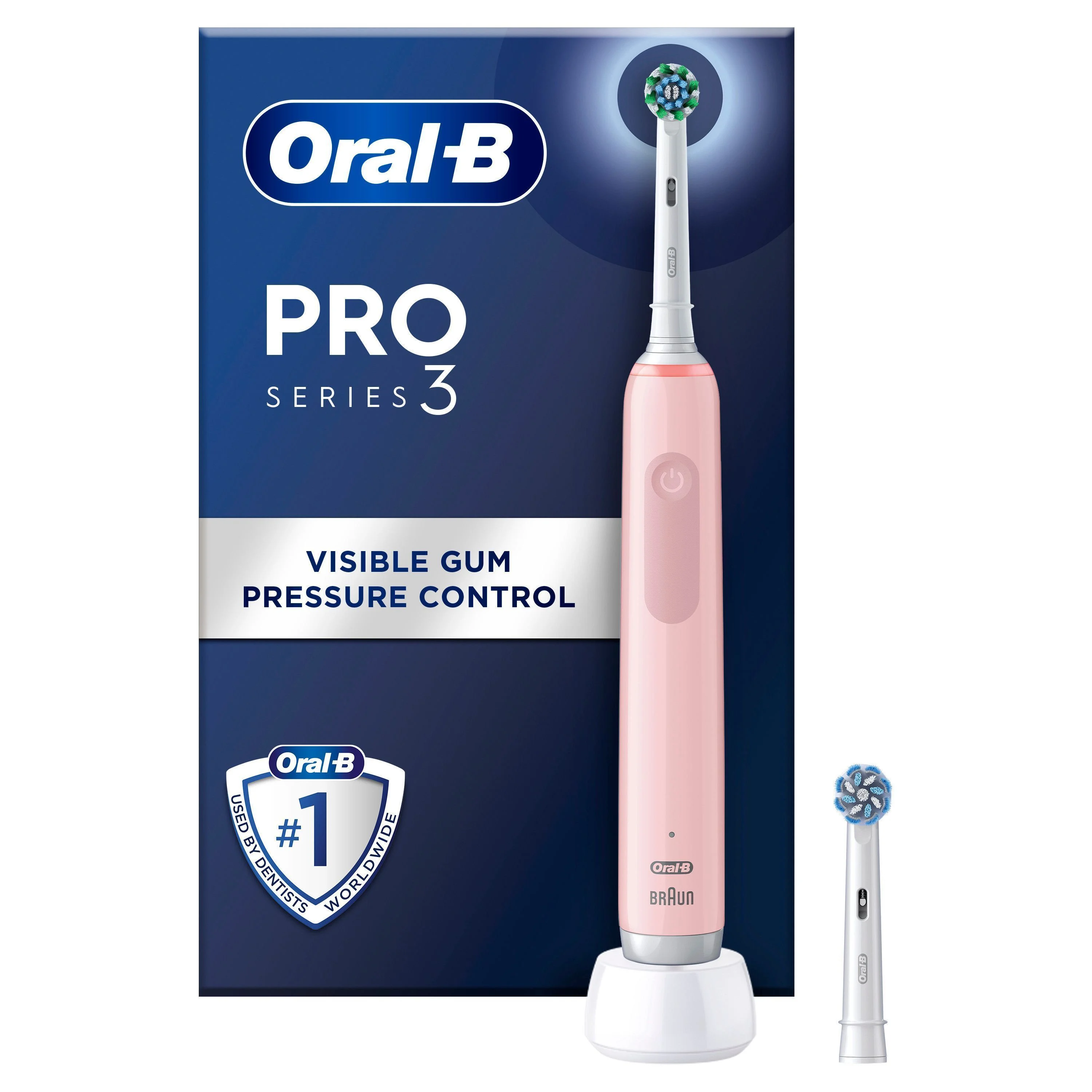 Oral-B Pro 3 3000 PINK Elektrische Zahnbürste + Extra Bürstenkopf