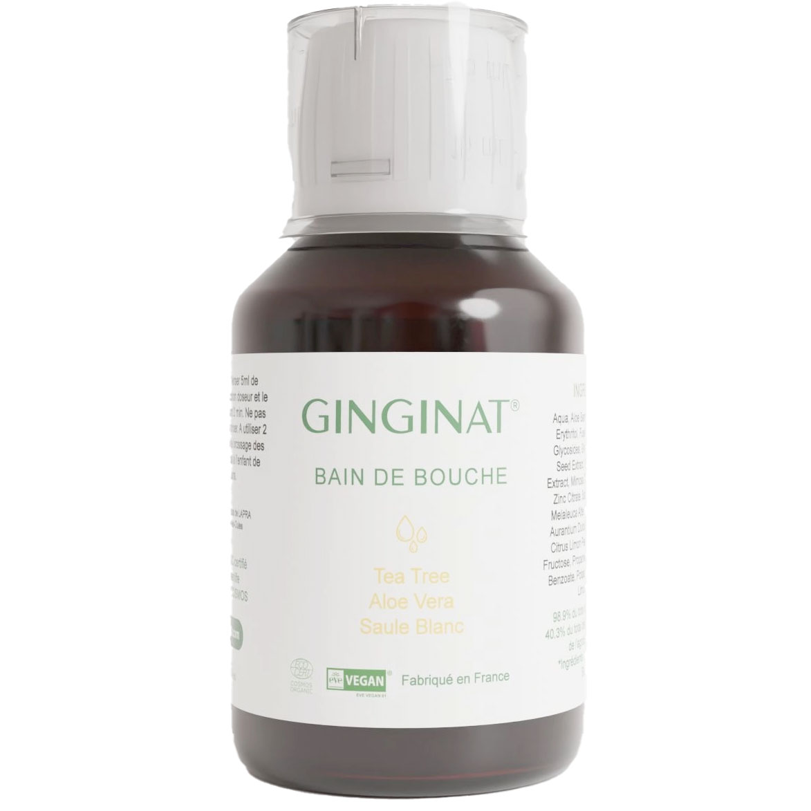 Bio-Mundwasser Ginginat Aloe Vera & Tea Tree 100ml