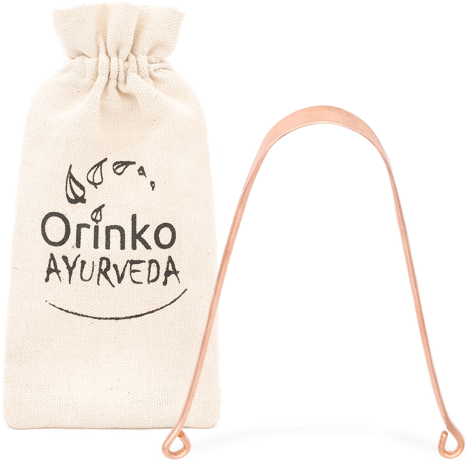 Zungenreiniger Kupfer Orinko Ayurveda Zungenschaber