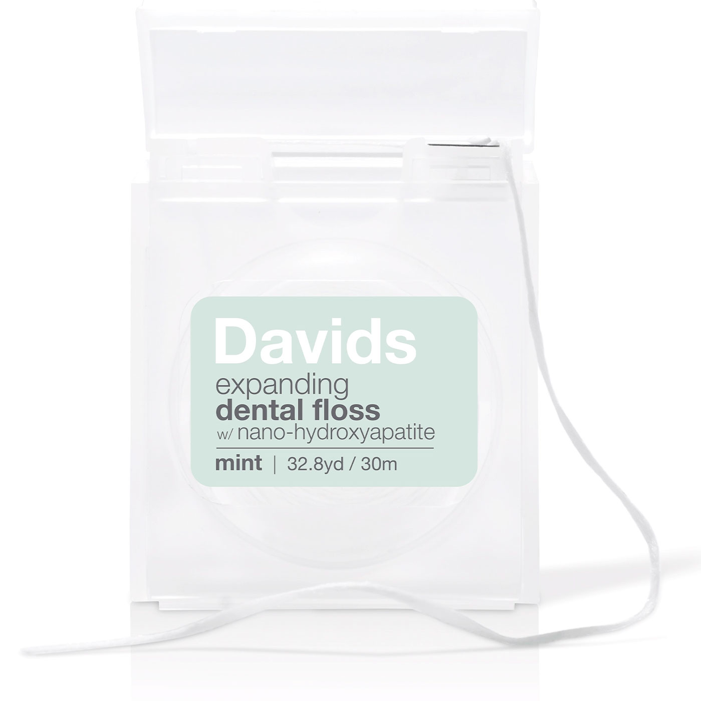 Zahnseide Nano Floss Hydroxylapatit Davids Expanding Dispenser 30 mtr.