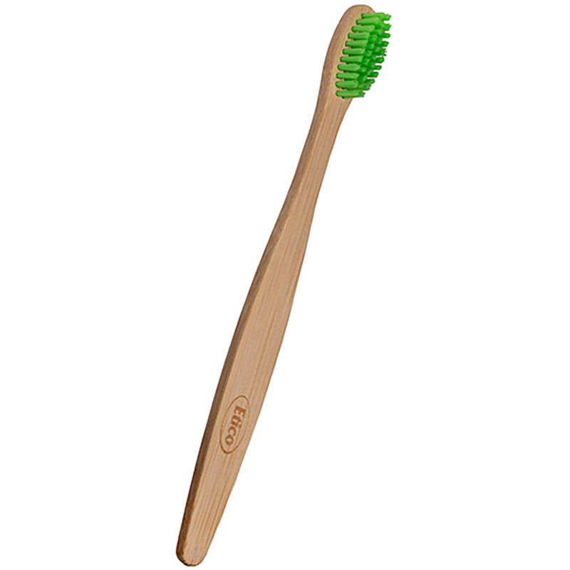 Bambuszahnbürste Etico Adult Easy GRÜNES BÜRSTENHAAR