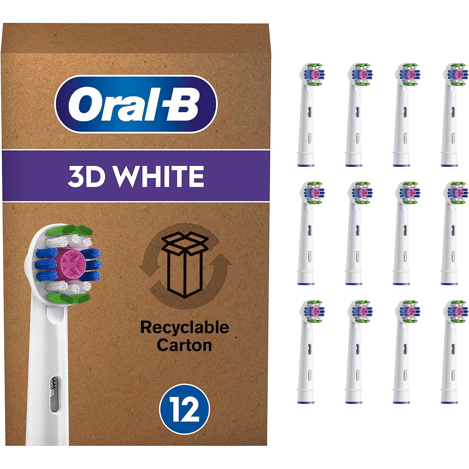 Oral-B 3D White CleanMaximiser 12 Stk. Bürstenköpfe