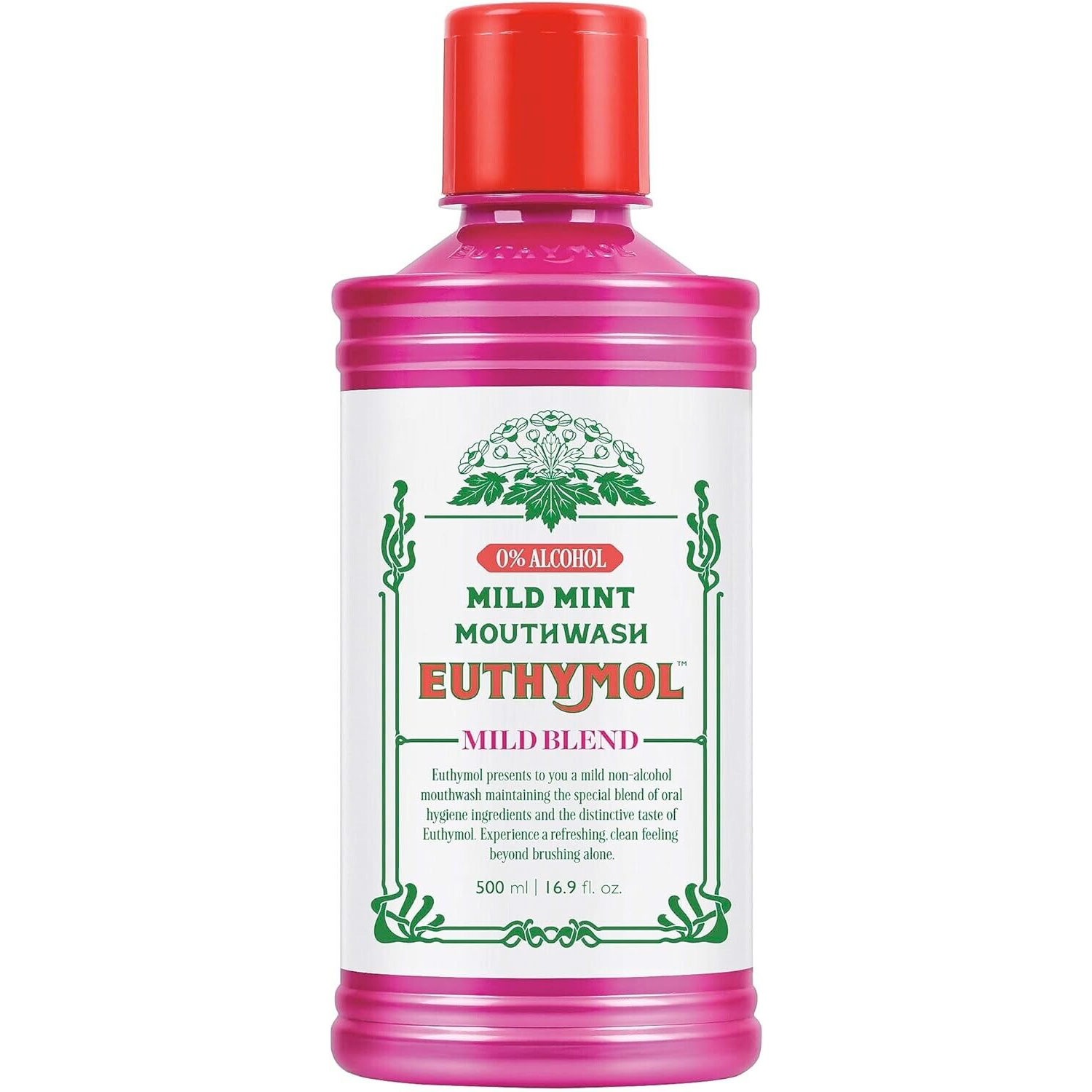 Euthymol Mundwasser milde Mint 500 ml.