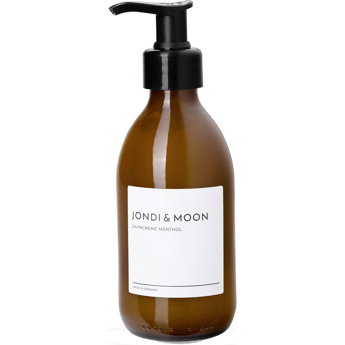 Natürliche Zahnpasta Jondi & Moon Menthol Pumpflasche 250 ml.