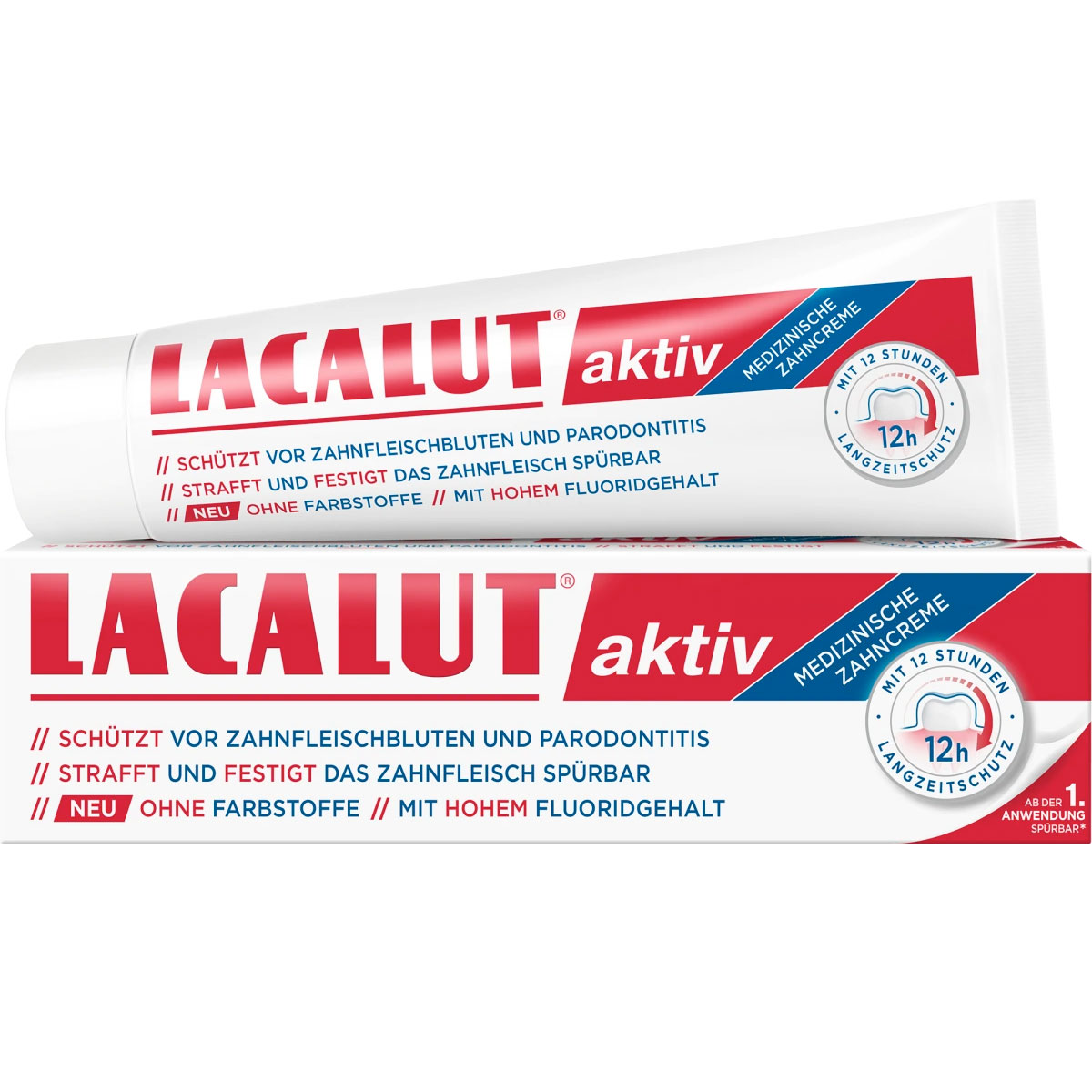 Lacalut Aktiv Hydroxyapatit Tandpasta mod Paradentose 100 ml