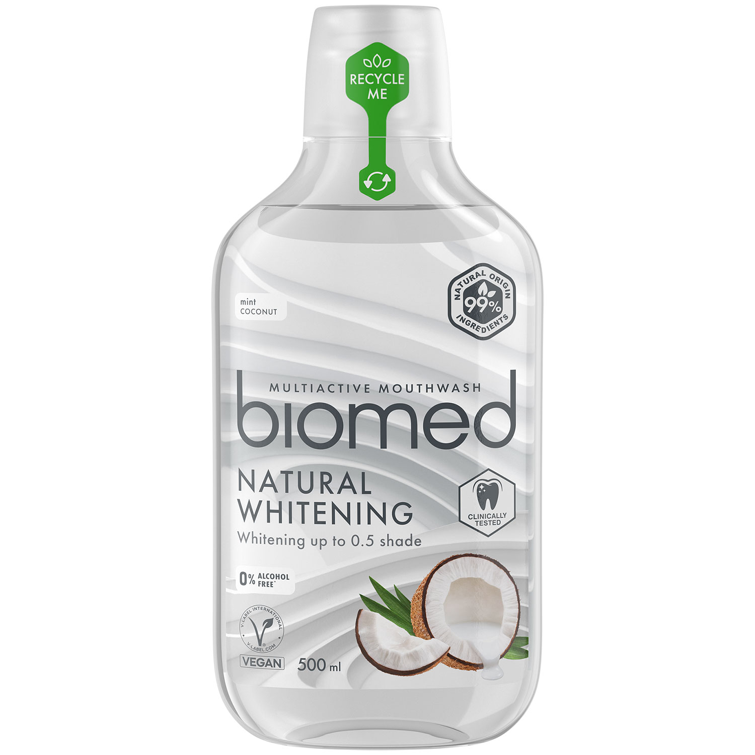 Biomed Multiactive Mundwasser Natural Whitening 500 ml.